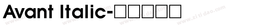 Avant Italic字体转换